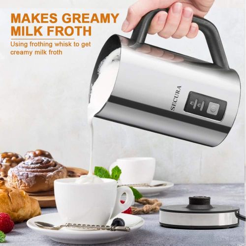  Secura Automatic Electric Milk Frother and Warmer (250ml)