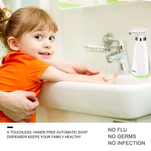  Secura 16.9oz/500ml Premium Touchless Battery Operated Electric Automatic Soap Dispenser w/Adjustable Soap Dispensing Volume Control Dial (1-Year Warranty)