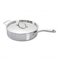 Secura Duxtop Whole-Clad Tri-Ply Stainless Steel Induction Ready Premium Cookware with Lid, 3Qt Saute Pan