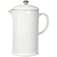 Secura Le Creuset Stoneware 27-Ounce French Press, White