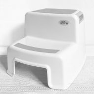 [아마존 핫딜]  [아마존핫딜]Secure Home by Jessa Leona 2 Pack 2 Step Stool for Kids | Toddler Stool for Potty Training and Use in The Bathroom or Kitchen | Wide Two Step Design for Growing Children | BPA Free Soft-Grip Steps for Comfor