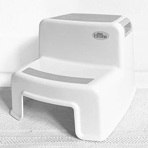  [아마존베스트]Secure Home by Jessa Leona Dual Height Step Stool for Kids | Toddlers Stool for Potty Training and Use in The...