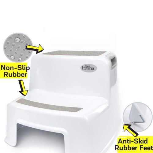  [아마존베스트]Secure Home by Jessa Leona Dual Height Step Stool for Kids | Toddlers Stool for Potty Training and Use in The...