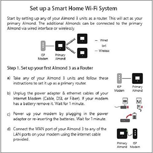  Securifi AL3-WHT-US Almond 3 (White): Complete Smart Home Wi-Fi System - Easy to Set up Dual Band Gigabit Wi-Fi Router, Built-in Security Siren, Universally Compatible with modems