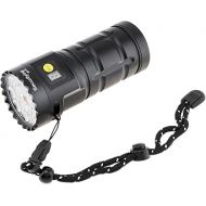 EF10 7500 Lumens USB-C Rechargeable Flashlight, 3000K Warm White & 7500K Cold White Light, Super Bright 12 LEDs 7 Modes Water Resistant Torch with Power Display, Built-in Batteries