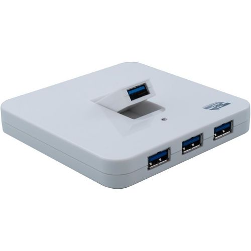  Sedna SEDNA 4 Ports USB 3.0 Hub - 1 Vertical Foldable Port, 5V4A ACDC adapter - White (SE-USB3-HUB-34A-WH)