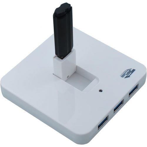  Sedna SEDNA 4 Ports USB 3.0 Hub - 1 Vertical Foldable Port, 5V4A ACDC adapter - White (SE-USB3-HUB-34A-WH)