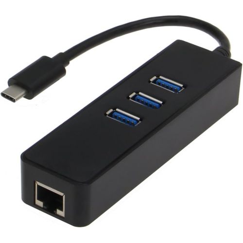  Sedna SEDNA - 3 Port USB 3.1 (Gen 1) Hub + Giga LAN Adapter with Type C cable for NEW MAC BOOK and PC