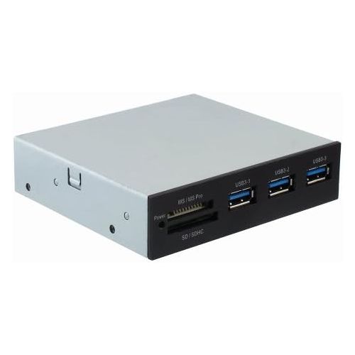  Sedna - All in 1 USB 3.0 Front Panel Internal Card Reader with 3 Port USB 3.0 Hub (Floppy bay)
