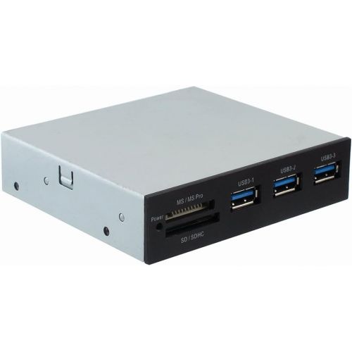  Sedna - All in 1 USB 3.0 Front Panel Internal Card Reader with 3 Port USB 3.0 Hub (Floppy bay)