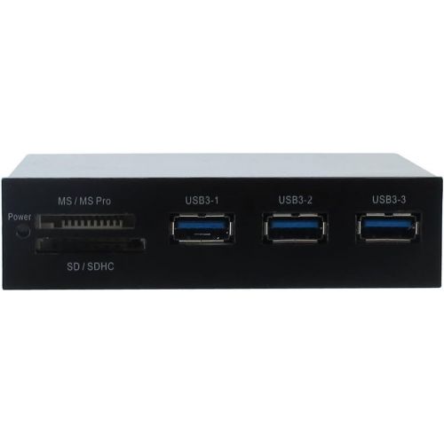  Sedna - All in 1 USB 3.0 Front Panel Internal Card Reader with 3 Port USB 3.0 Hub (Floppy bay)