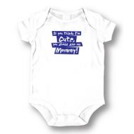 See My Mommy Infants White Cotton Bodysuit One-piece