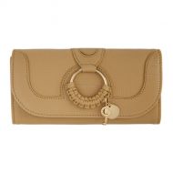 See by Chloe Beige Large Hana Continental Wallet