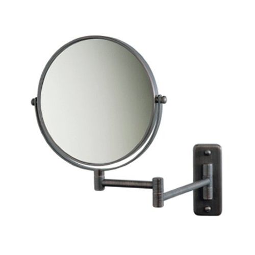  SeeAll 8 Makeup Vanity Mirror, Oil-Rubbed Bronze, Dual Arm, Wall Mount, 7X Optics