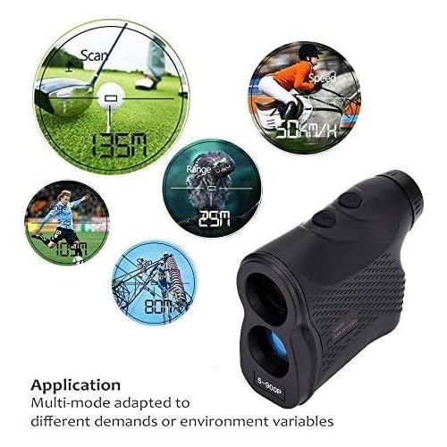  [아마존베스트]SeeKool 600M Golf Rangefinder Laser Waterproof IP54 6X Multifunctional Telescopic Rangefinder Ranging, Flagpole Lock, Fog and Speed