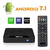 4K Android 7.1 TV Box  SeeKool 2018 Model C Smart TV Box with 1G RAM 8G ROM, Amlogic S905W Quad Core 64 Bit, 4K Ultra HD, Built-in WIFI, USB Port, HDMI & AV Output Media TV Player