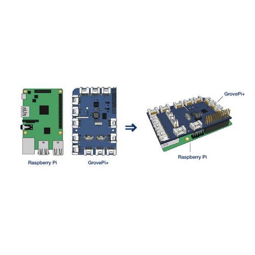  Seeed studio Seeed Studio GrovePi+ with 15 Grove 4-pin Interfaces for Sensors Easy to Assemble Camera and LCD Cables Degined for Raspberry Pi Model BB+A+23