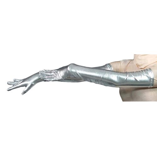 Seeksmile Unisex Shiny Metallic Spandex Glove
