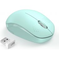 [아마존베스트]seenda Wireless Mouse, 2.4G Noiseless Mouse with USB Receiver - Portable Computer Mice for PC, Tablet, Laptop with Windows System - Mint Green