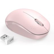 [아마존베스트]Wireless Mouse, 2.4G Noiseless Mouse with USB Receiver - seenda Portable Computer Mice for PC, Tablet, Laptop, Notebook with Windows System - Pink