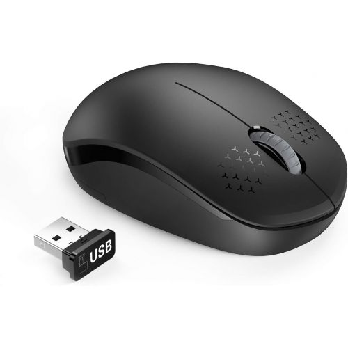  [아마존베스트]Seenda Wireless Mouse - 2.4G Cordless Mice with USB Nano Receiver Computer Mouse with Noiseless Click for Laptop, PC, Tablet, Computer, and Mac - Black