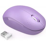 [아마존베스트]Wireless Mouse, 2.4G Noiseless Mouse with USB Receiver - seenda Portable Computer Mice Cordless Mouse for PC, Tablet, Laptop - Purple