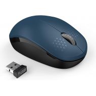 [아마존베스트]Wireless Mouse, 2.4G Noiseless Mouse with USB Receiver - seenda Portable Computer Mice for PC, Tablet, Laptop, Notebook - Blue & Black