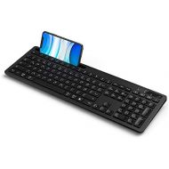 [아마존베스트]seenda Bluetooth Keyboard, Multi-Device Bluetooth Keyboard QWERTZ Layout Wireless Keyboard for Tablet, Smartphone, PC, Laptop, Windows, Android, iOS (WGJP-060B)