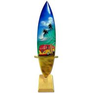 Seestern Sportswear 30cm Long Wooden Surfboard Airbrush Design Surfing Surfing Surf