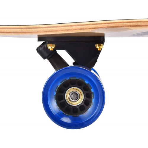  [아마존베스트]seething 42 Inch Longboard Skateboard Complete Cruiser Pintail,The Original Artisan Maple Skateboard Cruiser Pintail for Cruising, Carving, Free-Style and Downhill