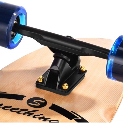  [아마존베스트]seething 42 Inch Longboard Skateboard Complete Cruiser Pintail,The Original Artisan Maple Skateboard Cruiser Pintail for Cruising, Carving, Free-Style and Downhill