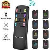 [아마존베스트]Segauin Key Finder Locator,Item Tracker Wireless RF Item Locator with Letters,Key Tracker with 85DB Loud Beeping Sound and 115 Feet Remote Control,8 Receivers,Anti-Lost Tags and Keychains