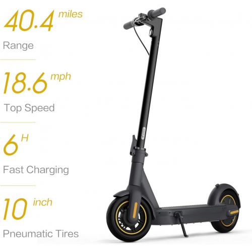  Segway Ninebot MAX Electric Kick Scooter, Max Speed 18.6 MPH, Long-range Battery, Foldable and Portable