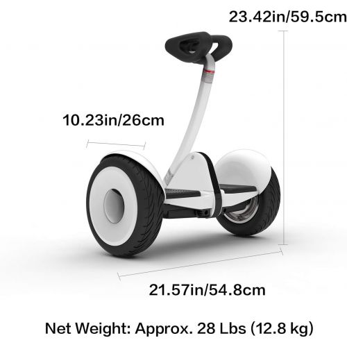  Segway Ninebot S and S-Max Smart Self-Balancing Electric Scooter with LED Light, Powerful and Portable, Compatible with Gokart kit