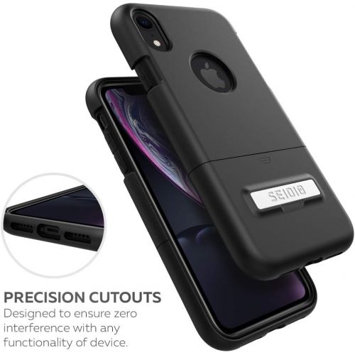  Seidio Surface Combo with Kickstand for Apple iPhone XR (BlackBlack)