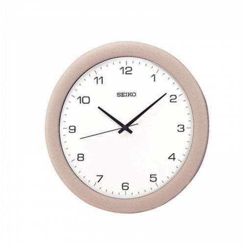 세이코 Seiko Silver & White Wall Clock