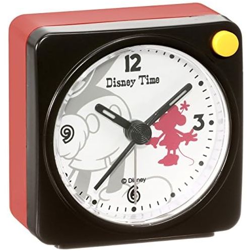 세이코 Seiko Disney Mickey Mouse Minnie Mouse quartz alarm clock (black paint) FD468K