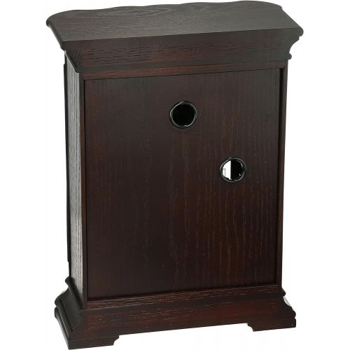 세이코 Seiko Mantel-Musical Wood Shelf Clock, Color:Dark Brown (Model: QXW242BLH)