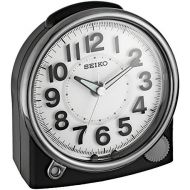 Seiko Bedside Alarm Plastic Clock, Color:Black (Model: QHE143JLH)