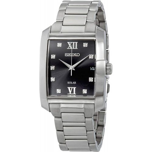 세이코 Seiko SNE461 Mens Silver Core Solar Watch