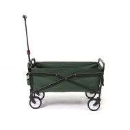 Seina Heavy Duty Compact Folding 150 Pound Capacity Outdoor Utility Cart, Red