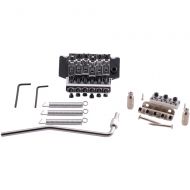 Seismic Audio Chrome Floyd Rose Style Electric Guitar Bridge Double Tremolo Kit Silver - SAGA17