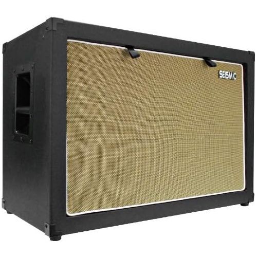  Seismic Audio - 2x12 GUITAR SPEAKER CAB EMPTY - 7 Ply Birch - 212 Speakerless Cabinet NEW 12 Tolex - Black Tolex - Wheat Cloth Grill - Front or Rear Loading Options