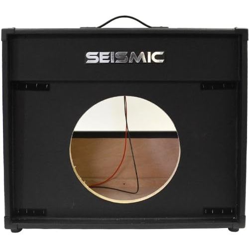  Seismic Audio - 12 GUITAR SPEAKER CABINET EMPTY - 7 Ply Birch - Speakerless 1x12 Cab - Vintage NEW - Black Tolex - Black Cloth Grill - Front or Rear Loading Options