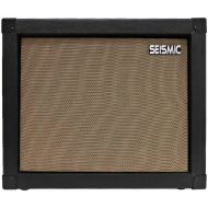 Seismic Audio - 1x12 GUITAR SPEAKER CAB EMPTY - 7 Ply Birch - 12 Speakerless Cabinet - Black Tolex - Wheat Cloth Grill - Front or Rear Loading Options