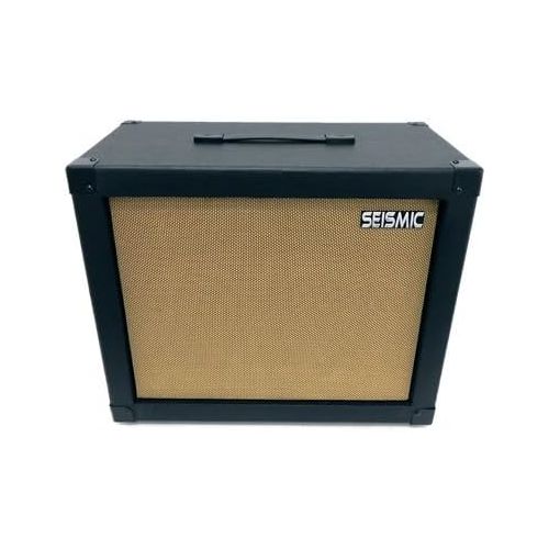  Seismic Audio - 1x12 GUITAR SPEAKER CAB EMPTY - 7 Ply Birch - 12 Speakerless Cabinet - Black Tolex - Wheat Cloth Grill - Front or Rear Loading Options