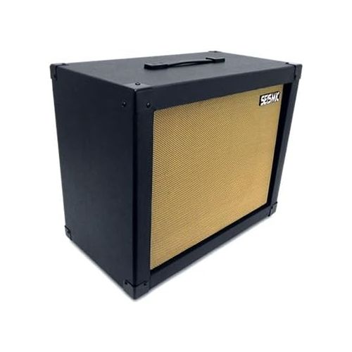  Seismic Audio - 1x12 GUITAR SPEAKER CAB EMPTY - 7 Ply Birch - 12 Speakerless Cabinet - Black Tolex - Wheat Cloth Grill - Front or Rear Loading Options