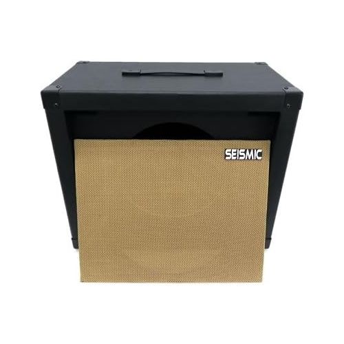  Seismic Audio - 1x12 GUITAR SPEAKER CAB EMPTY - 7 Ply Birch - 12 Speakerless Cabinet - Black Tolex - Wheat Cloth Grill - Front or Rear Loading Options