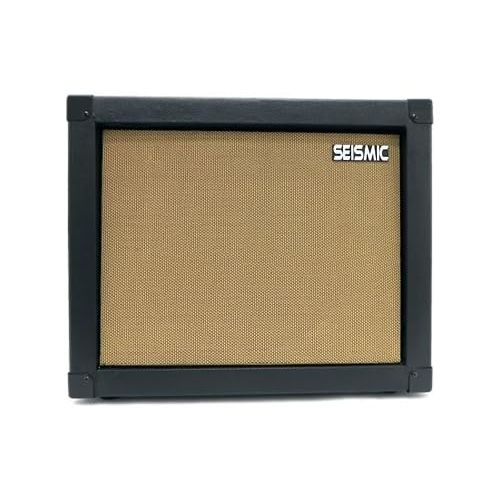  Seismic Audio - 1x12 GUITAR SPEAKER CAB EMPTY - 7 Ply Birch - 12 Speakerless Cabinet - Black Tolex - Wheat Cloth Grill - Front or Rear Loading Options