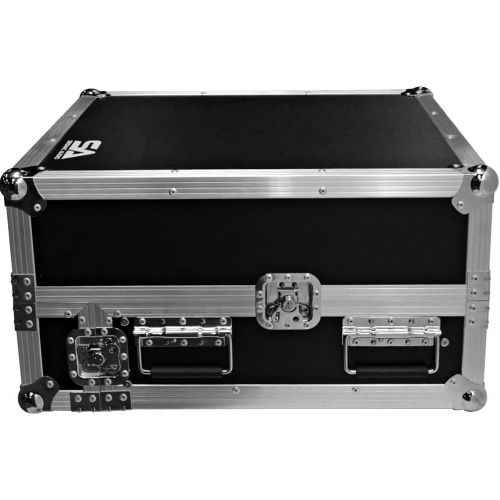  Seismic Audio - SATAC2x10 - Heavy Duty 2 Space ATA Rack Case with 10U DJ Mixer Top and Laptop Shelf - Pro Audio DJ Rack with Sliding Shelf: Musical Instruments